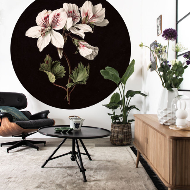 KEK circle White Flowers - 190cm - CK-071