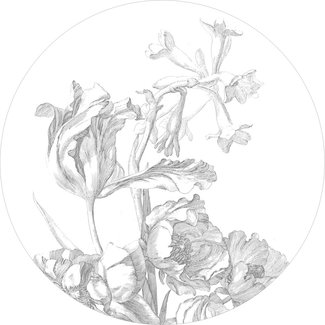 KEK circle XL Engraved Flowers