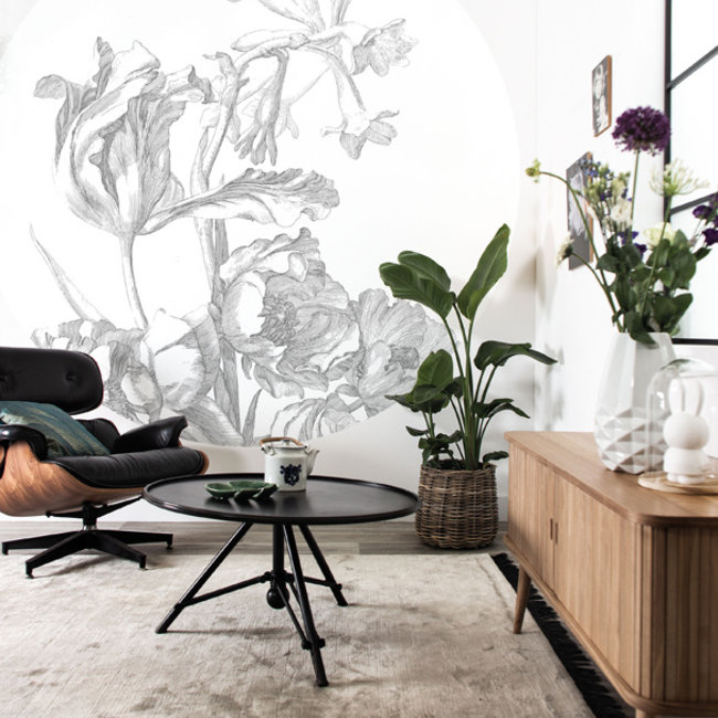 KEK circle XL Engraved Flowers - 237,5cm - BC-059