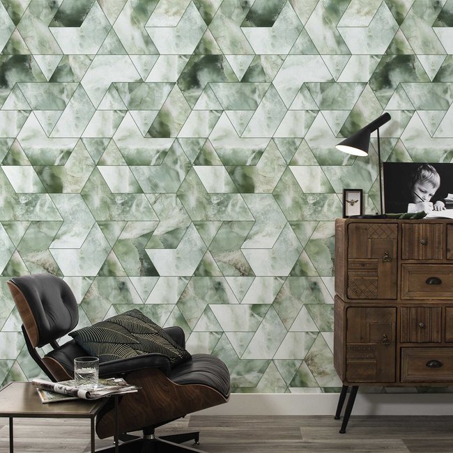 KEK Marble green 2d - 97,4x280cm - WP-577