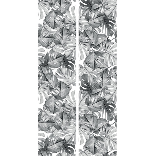 KEK Monstera black & white 2d - 97,4x280cm - WP-583
