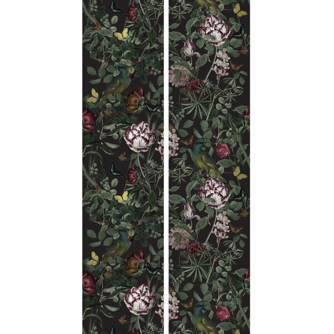 KEK Bold Botanic black 2d - 97,4x280cm - WP-707