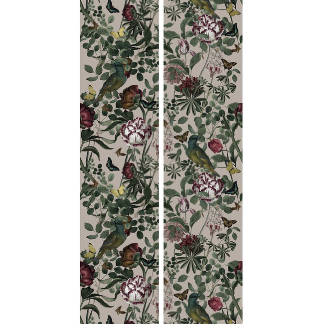 KEK Bold Botanic black 2d - 97,4x280cm - WP-708