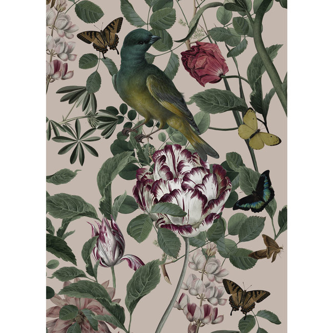 KEK Bold Botanic black 2d - 97,4x280cm - WP-708