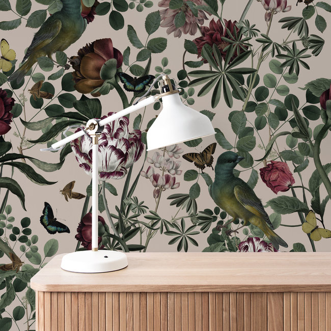 KEK Bold Botanic black 2d - 97,4x280cm - WP-708