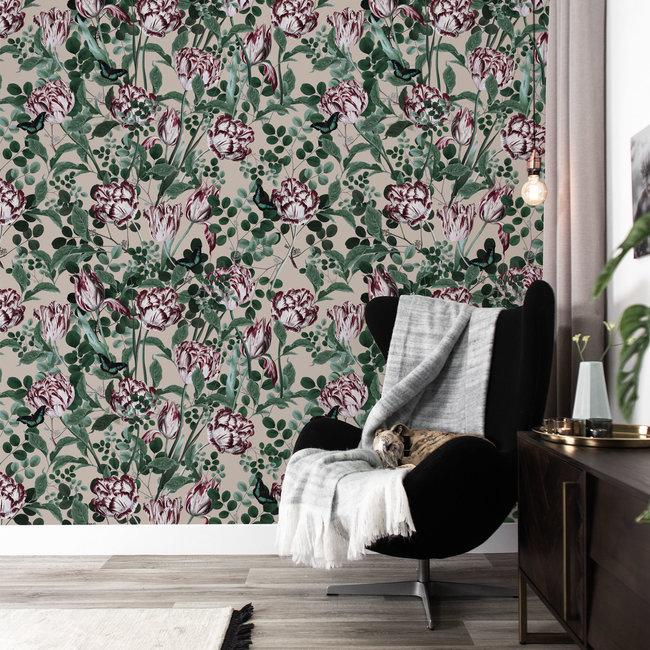 KEK Bold Botanic clay 2d - 97,4x280cm - WP-710