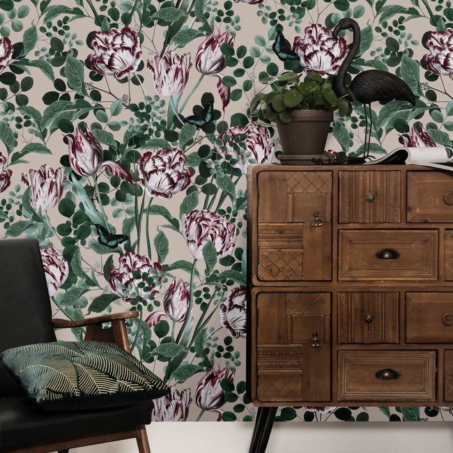 KEK Bold Botanic clay 2d - 97,4x280cm - WP-710