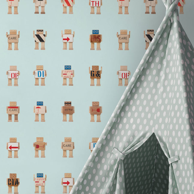 KEK Rijkswachters l.blauw 2d - 97,4x280cm - WP-408