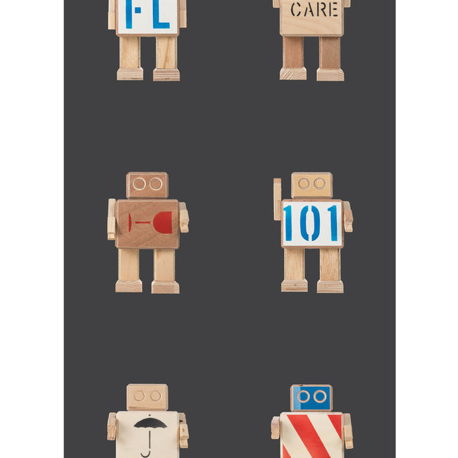 KEK Rijkswachters zwart 2d - 97,4x280cm - WP-418