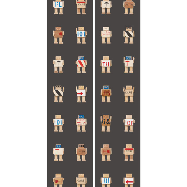 KEK Rijkswachters zwart 2d - 97,4x280cm - WP-418