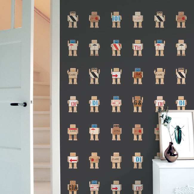 KEK Rijkswachters zwart 2d - 97,4x280cm - WP-418