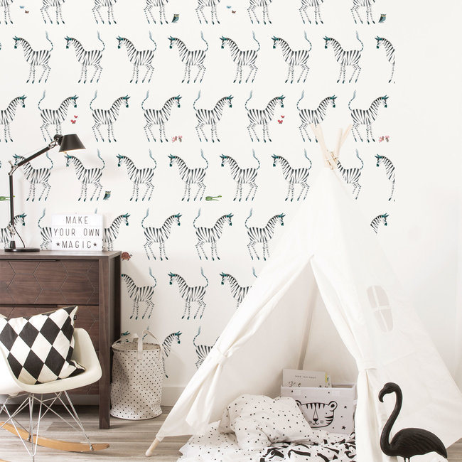 KEK Zebra wit 2d - 97,4x280cm - WP-124