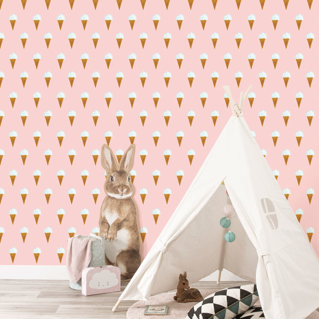 KEK Ice cream roze 2d - 97,4x280cm - WP-129