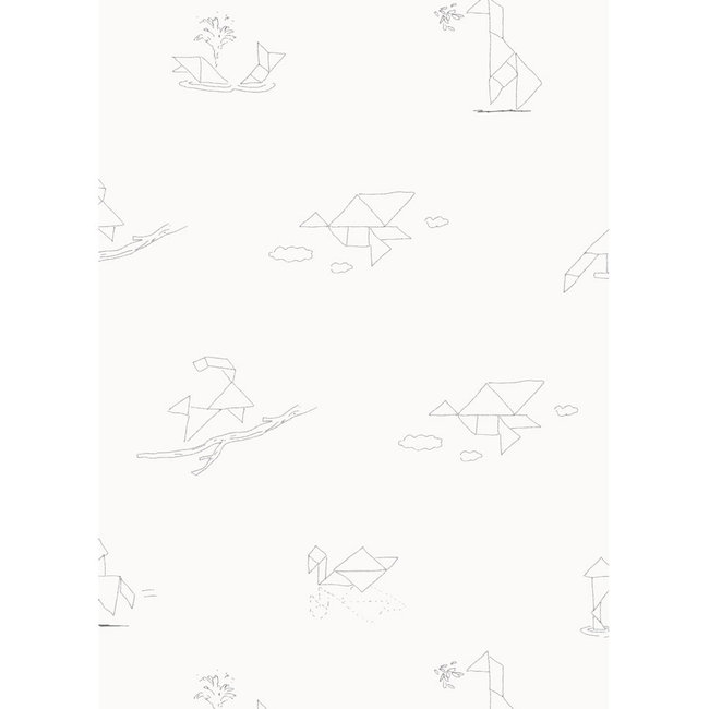 KEK Tangram Animal Sketches 2d - 97,4x280cm - WP-424