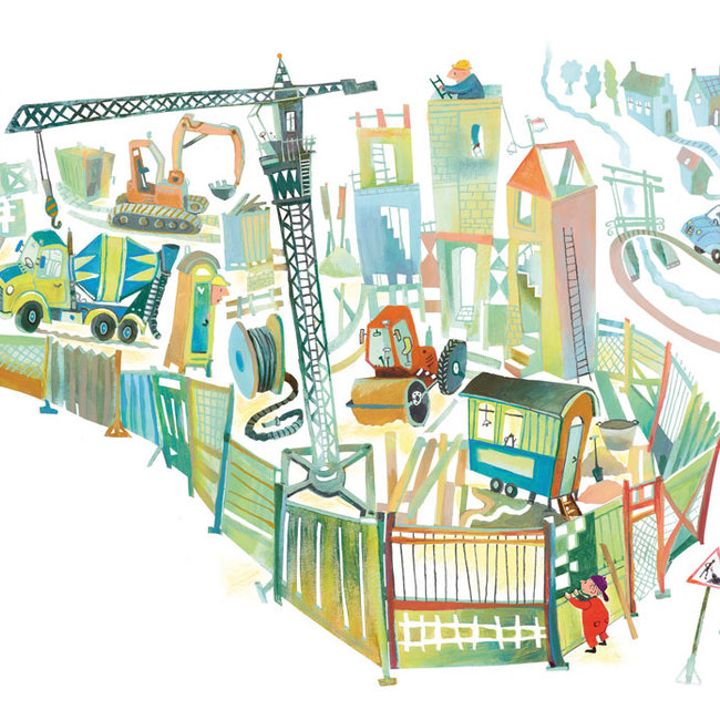 KEK Construction site 8d - 389,6x280cm - WS-072