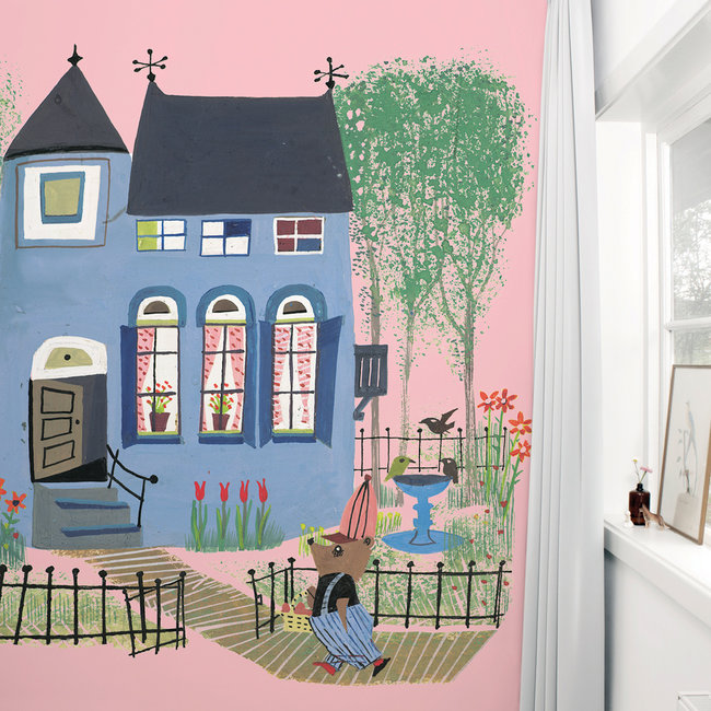 KEK Bear with Blue House 5d - 243,5x280cm - WS-043