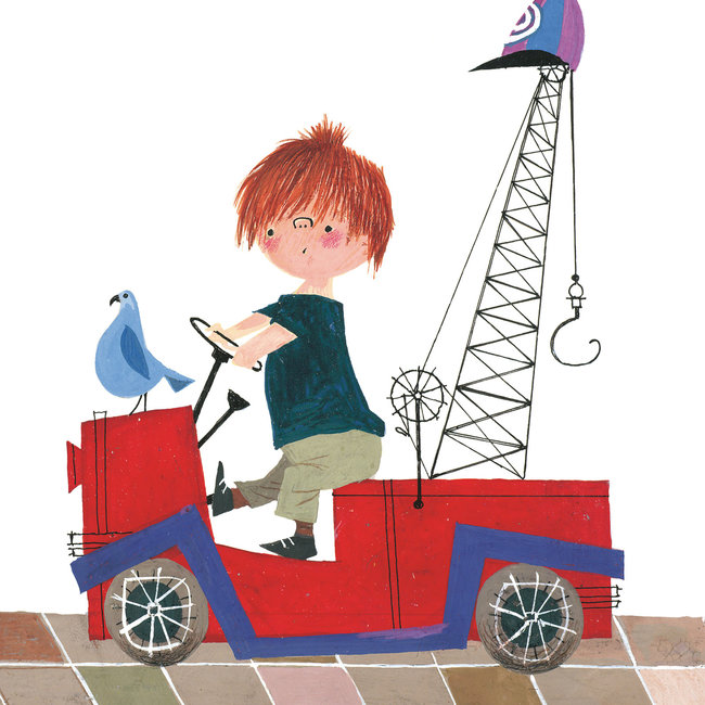 KEK panel Red Tow Truck - 142,5x180cm - PA-027