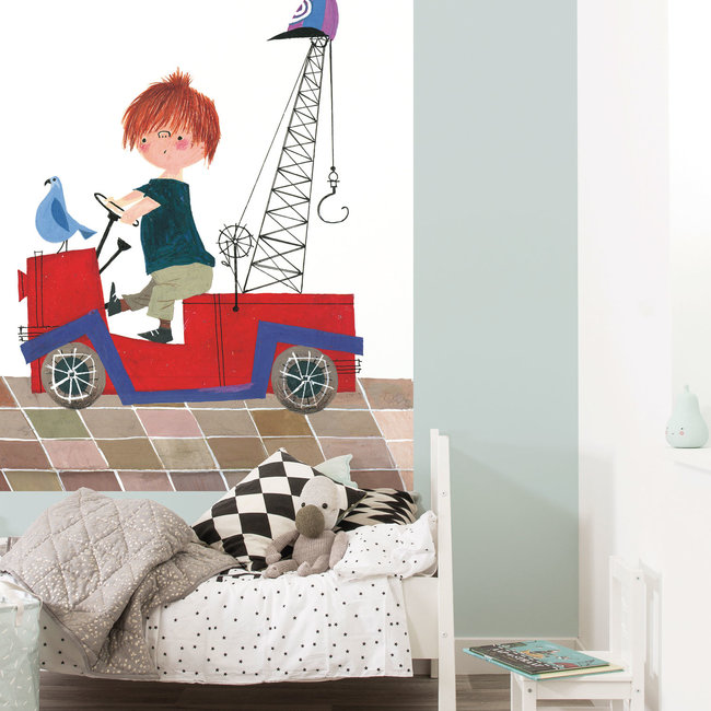 KEK panel Red Tow Truck - 142,5x180cm - PA-027