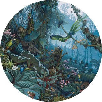 KEK circle Tropical landscape blue