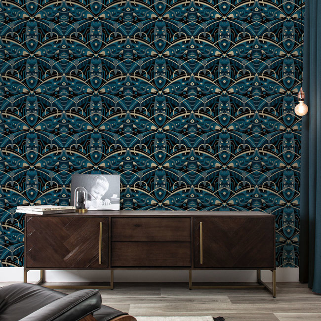 Kek Gold Beetle blue 50cmx10m - 10mx50cm - MW-001