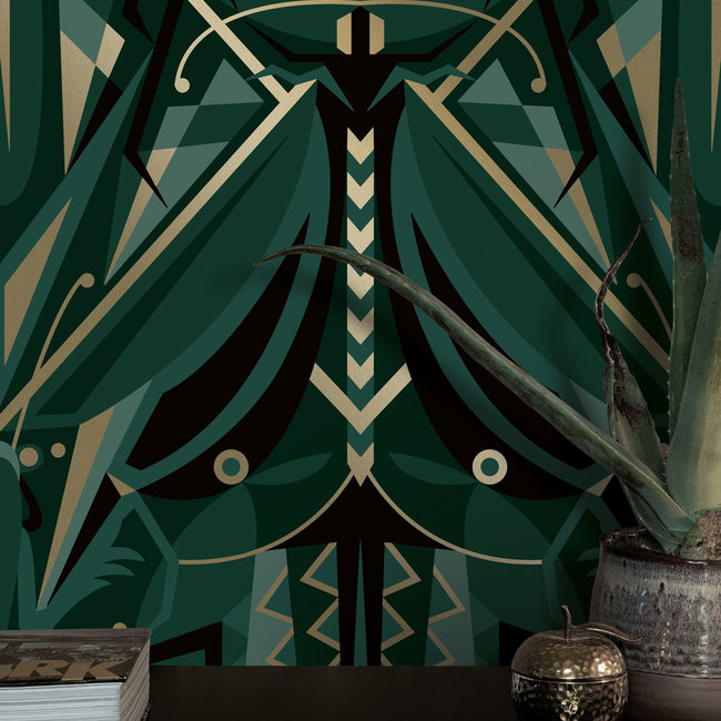 Kek Gold Grasshopper green 50cmx10m - 10mx50cm - MW-005