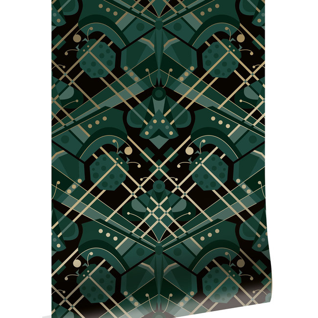 Kek Gold Butterfly green 50cmx10m - 10mx50cm - MW-008