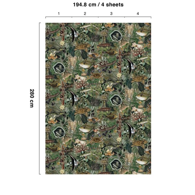 KEK Amsterdam Wallmural Underwater Jungle - div.afm.