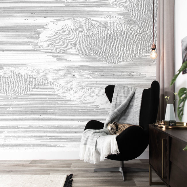 KEK Amsterdam Wallmural Engraved Clouds - div.afm.