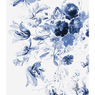 KEK Amsterdam Wallmural Royal Blue Flowers III - div.afm.