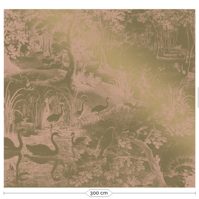 KEK Amsterdam Wallmural Gold Engraved Landscapes nude - div.afm.