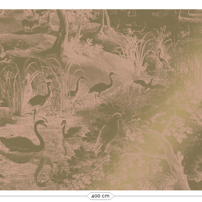 KEK Amsterdam Wallmural Gold Engraved Landscapes nude - div.afm.