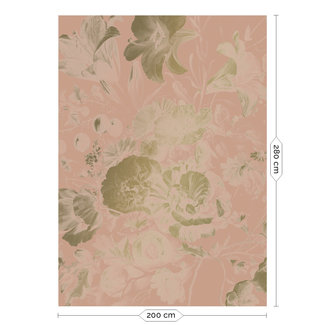 KEK Amsterdam Wallmural Gold Golden Age Flowers nude - div.afm.