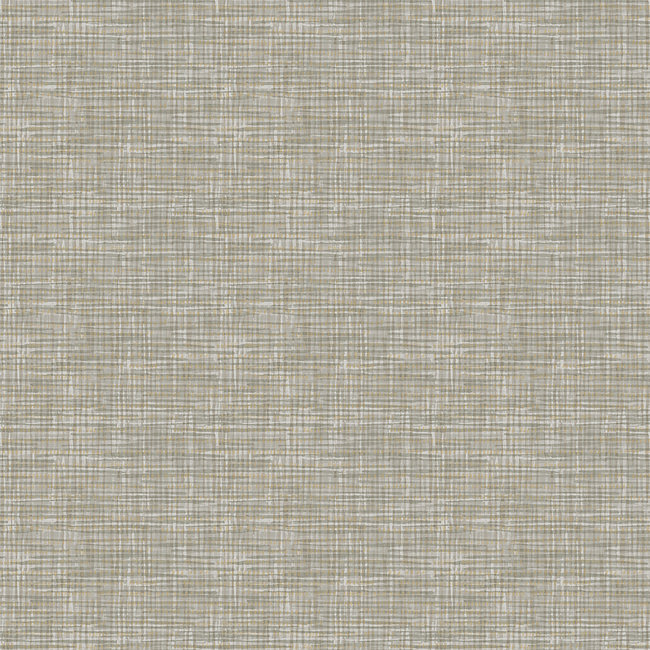 Dutch Wallcoverings Fabric Touch weave khaki - vliesbehang - 10mx53cm - FT221244