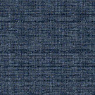 Dutch Wallcoverings Vliesbehang - Fabric Touch weave dark blue  - FT221251