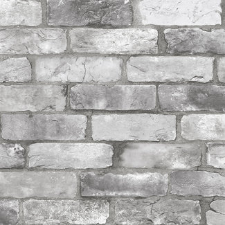 Dutch Wallcoverings Trilogy Reclaimed bricks grey  - 25386