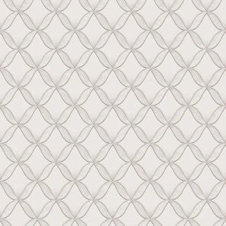 Dutch Wallcoverings Vliesbehang - Fabric Touch geometric white - FT221221
