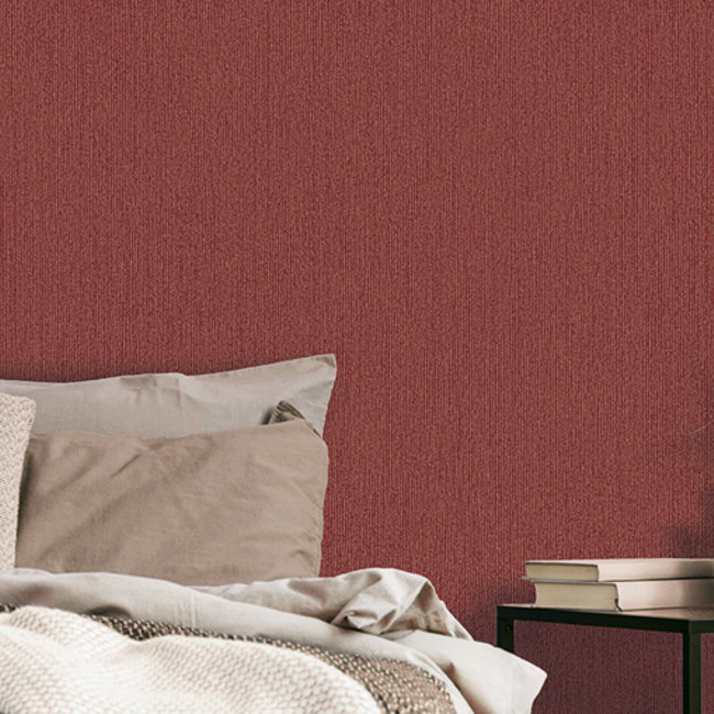 Dutch Wallcoverings Eden uni roodbruin - vliesbehang - 10mx53cm - J72410
