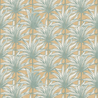 Dutch Wallcoverings Eden palm oker/groen - M32202