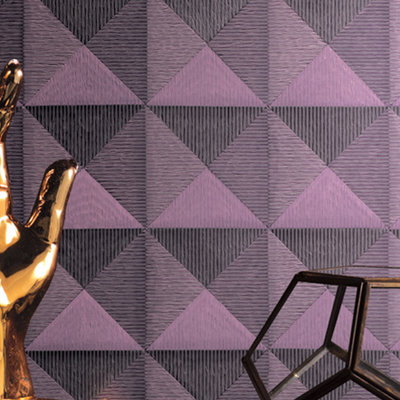 Paars behang