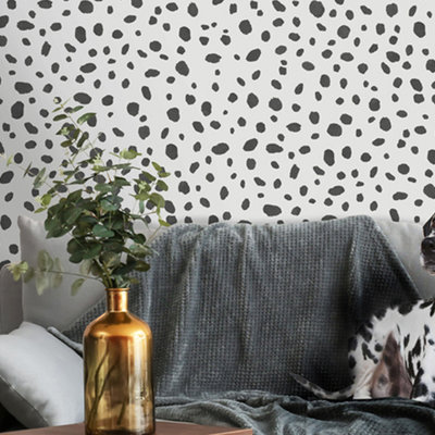 Zwart wit behang