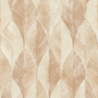 Dutch Wallcoverings Vliesbehang - Nomad Gold leaf beige - A47706