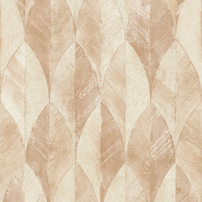 Dutch Wallcoverings Nomad Gold leaf beige - Vliesbehang - 10m x 53cm - A47706