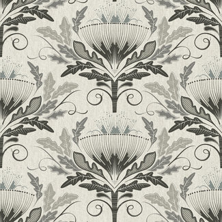 Dutch Wallcoverings Poetry Secret Garden black - 19102