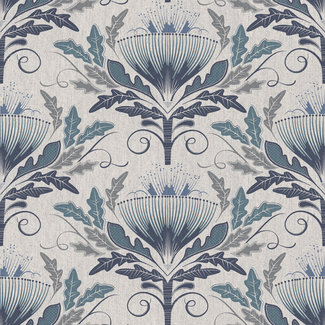 Dutch Wallcoverings Poetry Secret Garden blue - 19103