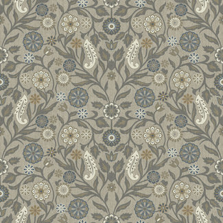 Dutch Wallcoverings Vliesbehang - Poetry Leksand grey - 19111