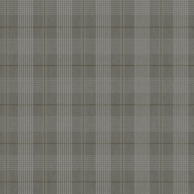 Dutch Wallcoverings Poetry Rättvik grey - Vliesbehang - 10m x 53cm - 19123