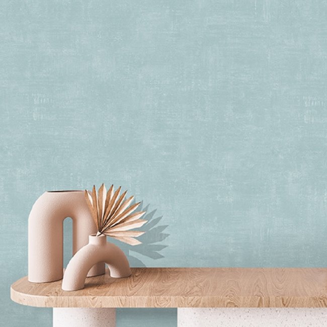 Dutch Wallcoverings Arty uni lichtblauw - Vliesbehang - 10m x 53cm - M504-04
