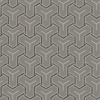 Dutch Wallcoverings Vliesbehang - Onyx dessin grijs/beige - M262-08