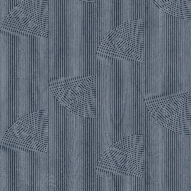 Dutch Wallcoverings Onyx dessin blauwgrijs - Vliesbehang - 10m x 53cm - M316-01