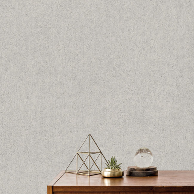 Dutch Wallcoverings Onyx uni grijs - Vliesbehang - 10m x 53cm - M356-29